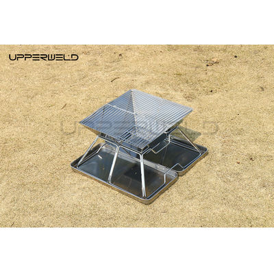 Pequeno pátio jardim fogão fogão de churrasco dobrável fogão anti-ferrugem 2KG Camping Carbon Chaminé