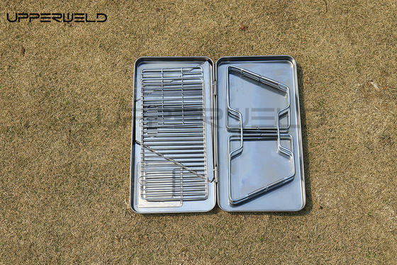 Pequeno pátio jardim fogão fogão de churrasco dobrável fogão anti-ferrugem 2KG Camping Carbon Chaminé