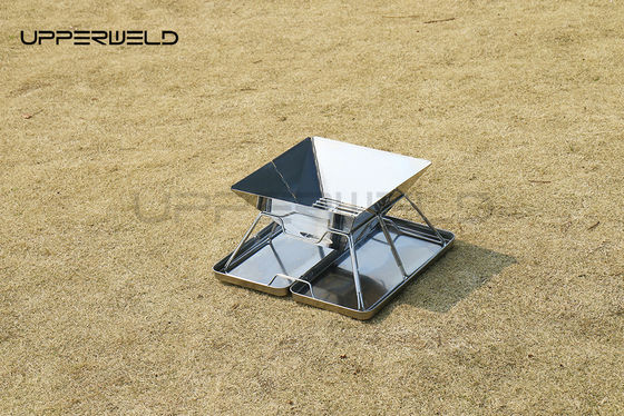 Pequeno pátio jardim fogão fogão de churrasco dobrável fogão anti-ferrugem 2KG Camping Carbon Chaminé