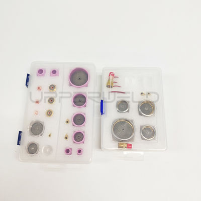 Kit de acessórios de tocha de soldagem TIG para lentes de gás com bocal de cerâmica WP-17/18/26