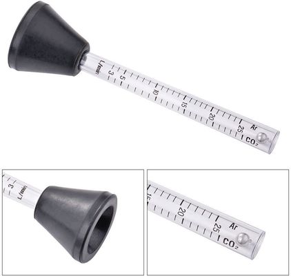 TIG MIG Tochas de plasma 0-25ml Tester de fluxo para ferramenta de teste de fluxo de gás de argônio CO2 plástico