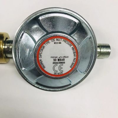 Regulador de gás de liga de zinco de propulsão manual para taxas de fluxo mais elevadas em temperaturas mais baixas