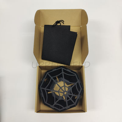 Forno de aranha de aço para cozinhar ao ar livre ou acampar Cor preta e material de aço