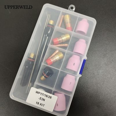 Kit de acessórios de tocha de soldagem TIG resfriado a ar/água com lente de gás e copo de vidro