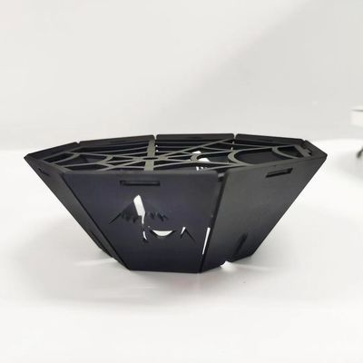 Forno de acampamento ao ar livre não enferrujado queimador de propano preto para viagens e piqueniques
