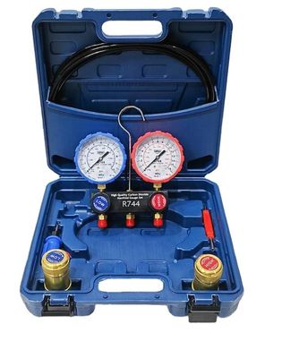 80cm Manifold Gauge Set para R744 Air Conditioner Upper Thread G1/4-19 OBM Personalizado