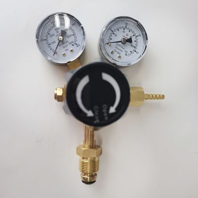 ODM suportado British Style Argon Gas Regulator Dual CO2 Flowmeter para solda Mig Tig de alta pressão