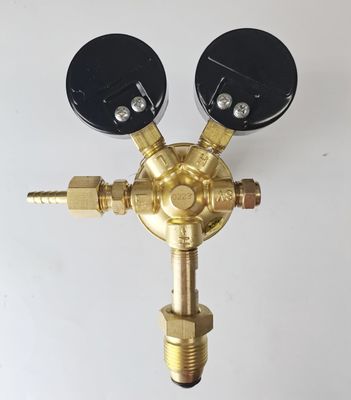 ODM suportado British Style Argon Gas Regulator Dual CO2 Flowmeter para solda Mig Tig de alta pressão