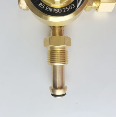ODM suportado British Style Argon Gas Regulator Dual CO2 Flowmeter para solda Mig Tig de alta pressão