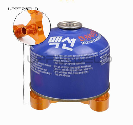 Ferramentas de acampamento ao ar livre Conector de cilindro de gás de base triangular durável Adaptador de tanque de propano