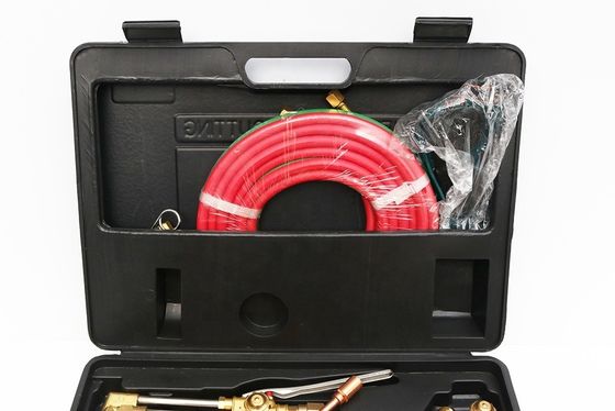 Caso de transporte conveniente Kit de brasagem de acetileno de oxigênio para tocha de corte de soldagem de gás superior