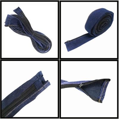 Proteção contra soldagem Casaco de denim azul resistente ao fogo para cobertura de cabo TIG Tocha de soldagem