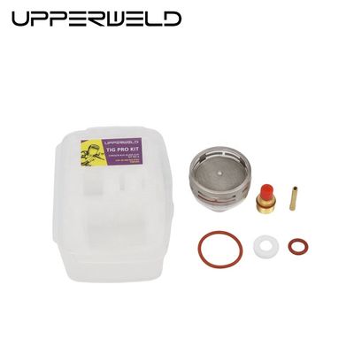 2.4mm TIG Consumíveis de Soldadura Kit de Copo de Vidro Pyrex para WP9 20 ODM Suporte personalizado