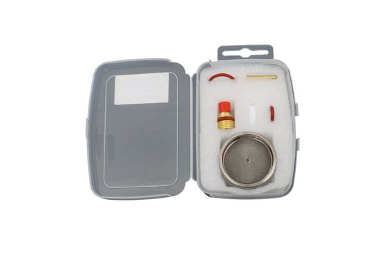 2.4mm TIG Consumíveis de Soldadura Kit de Copo de Vidro Pyrex para WP9 20 ODM Suporte personalizado