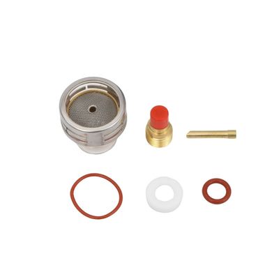 WP9 20 Soldagem Tocha Kit de Copo de Vidro Pyrex 16 54NQCN 2.4MM Lente de Gás Cunha Coletar Fácil