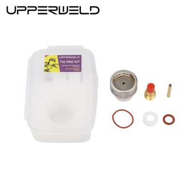 WP9 20 Soldagem Tocha Kit de Copo de Vidro Pyrex 16 54NQCN 2.4MM Lente de Gás Cunha Coletar Fácil