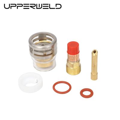 Lente de gás Wedge Collect Pyrex Kit de Copo de Vidro 2,4 mm Claro para WP17 18 26 Tocha de Soldadura