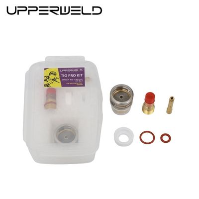 Lente de gás Wedge Collect Pyrex Kit de Copo de Vidro 2,4 mm Claro para WP17 18 26 Tocha de Soldadura