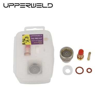 WP17 18 26 Tig Consumíveis Tocha 14 54NQCN Lente de gás Cunha Coletar Kit de Copo de Vidro Pyrex