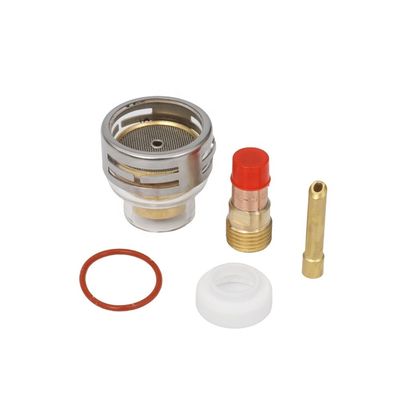 WP17 18 26 Tig Consumíveis Tocha Lente de Gás Cunha Coletar Kit de Copo de Vidro Pyrex 0,05kg 2,4mm