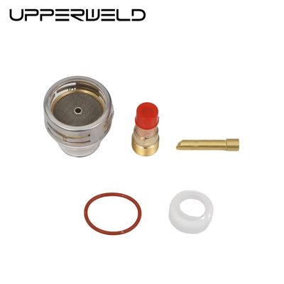 WP17 18 26 Tig Consumíveis Tocha Lente de Gás Cunha Coletar Kit de Copo de Vidro Pyrex 0,05kg 2,4mm