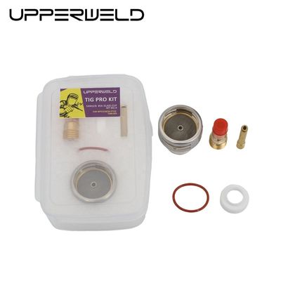 WP17 18 26 Tig Consumíveis Tocha Lente de Gás Cunha Coletar Kit de Copo de Vidro Pyrex 0,05kg 2,4mm