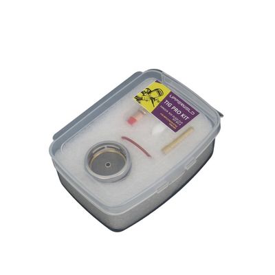 WP17 18 26 Tig Consumíveis Tocha Lente de Gás Cunha Coletar Kit de Copo de Vidro Pyrex 0,05kg 2,4mm