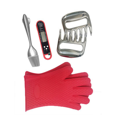 Kit de ferramentas para cozinhar/fazer churrasco/barbecue de silicone resistente a altas temperaturas