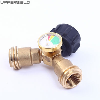 Tanque externo de propano Y-Splitter com medidor de indicador de nível e saída de fio QCC-1