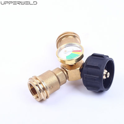 Tanque externo de propano Y-Splitter com medidor de indicador de nível e saída de fio QCC-1