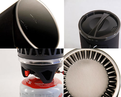 Fornecimento de gás dividido 1.4L Backpacking Camping Prato de propano para sistema de cozinha portátil