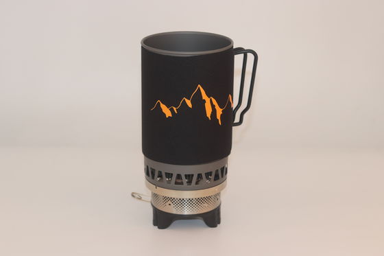 Fornecimento de gás dividido 1.4L Backpacking Camping Prato de propano para sistema de cozinha portátil