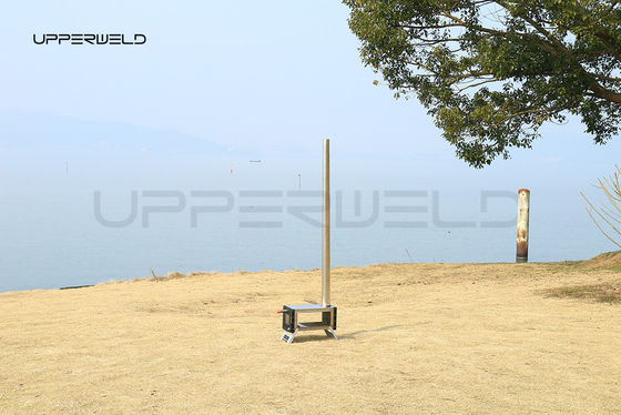 Forno de aquecimento exterior Forno de carvão de madeira portátil Forno dobrável de aço inoxidável 304 para acampamento