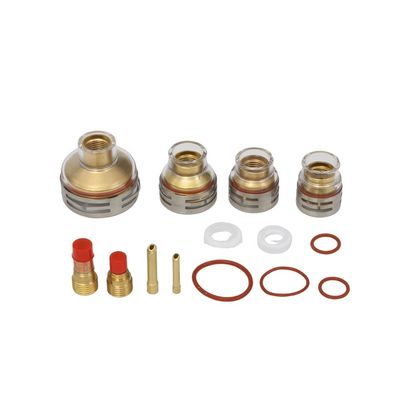 OEM Customizado TIG Acessórios Lente de gás Cubico Coletar e Cerâmica Tig Soldagem Cup Set