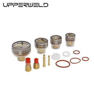 OEM Customizado TIG Acessórios Lente de gás Cubico Coletar e Cerâmica Tig Soldagem Cup Set