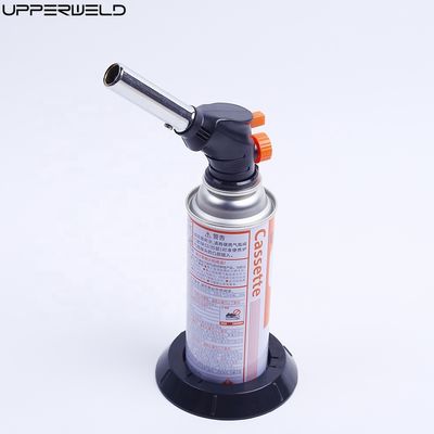 Tocha de sopro de butano com chama regulavel superior de metal para tocha de gás de churrasco e tocha de cozinha