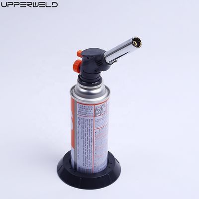Tocha de sopro de butano com chama regulavel superior de metal para tocha de gás de churrasco e tocha de cozinha
