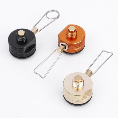 Suporte personalizado OBM Campeamento Laranja Preta fogão queimadores tanque de propano reabastecimento adaptador