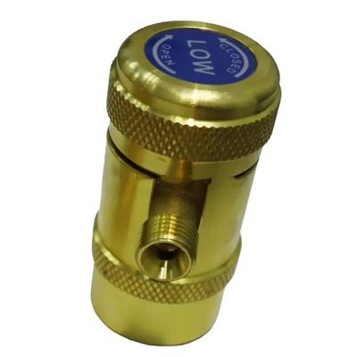 R744 Acoplador rápido para carregamento de refrigerante em equipamentos industriais de refrigeração