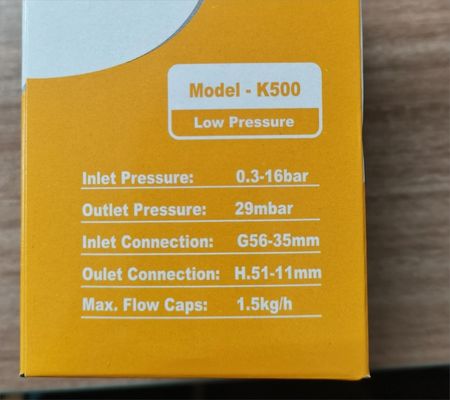 Válvula de gás liquefeito estilo Iraque Superior Regulador de pressão de gás liquefeito com estrutura de plástico e ferro