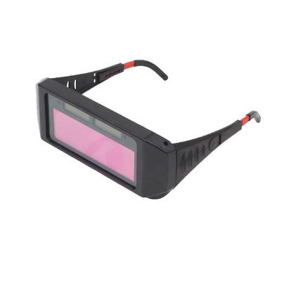 Lentes de soldagem de sombra ajustável para tocha de soldagem preta Óculos de segurança envolvidos