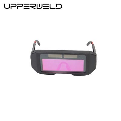 Lentes de soldagem de sombra ajustável para tocha de soldagem preta Óculos de segurança envolvidos