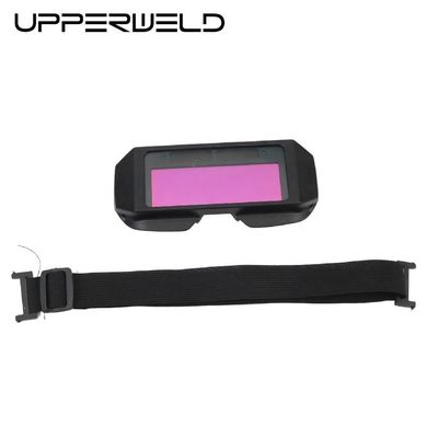 Lentes de soldagem de sombra ajustável para tocha de soldagem preta Óculos de segurança envolvidos