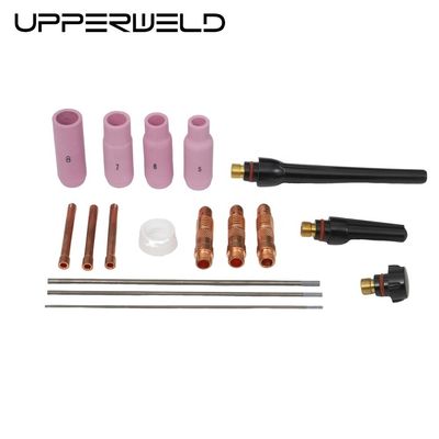 Kit de soldadura de vidro WP17 18 26 10N Cerâmica Tig para tocha de consumíveis de soldadura Tig
