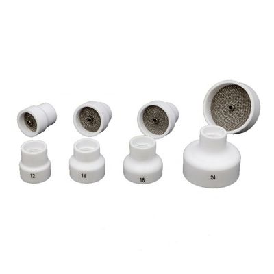 Copas de soldadura Tig para tocha de soldadura WP17 18 26 Consumíveis de cerâmica branca Tig 0,05 kg