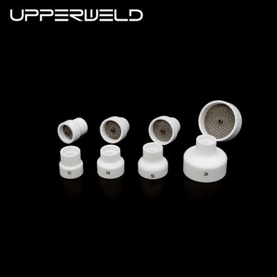 Copas de soldadura Tig para tocha de soldadura WP17 18 26 Consumíveis de cerâmica branca Tig 0,05 kg