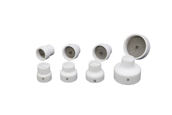 Copas de soldadura Tig para tocha de soldadura WP17 18 26 Consumíveis de cerâmica branca Tig 0,05 kg