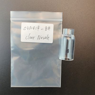 Suporte personalizado 54NQ14-8 Tig Soldar Copas de vidro transparente para WP17 18 26 Tocha de Soldadura