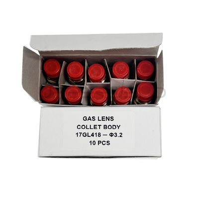 Consumíveis de solda para tochas TIG 17GL116 Lentes de gás 10N23S e 10N25S