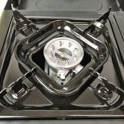 Forno de gás portátil escovado de aço inoxidável para acampamento para cozinha a alta pressão